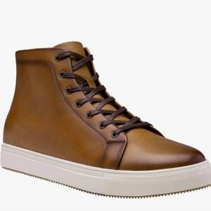 Jousen Leather High-Top Dress Sneakers, Size 8
